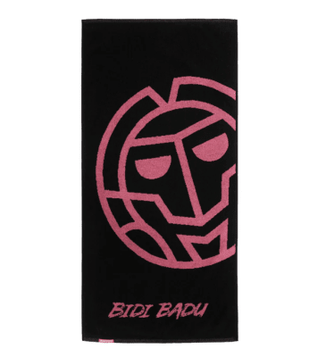 Toalla Badehandtuch 50x100cm - Black, Pink1