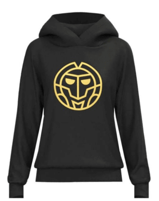 Polera Paris 2024 Chill Hoodie - Black, Gold1