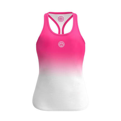 Polera Crew Gradiant- pink, white1