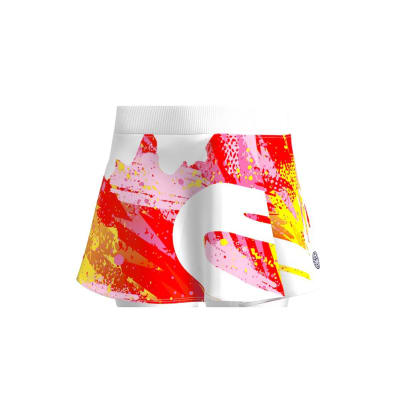 Falda Wild Arts - White, Red1