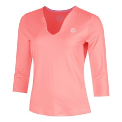 Polo Crew 2.0 V-Neck Longsleeve - Pink, White