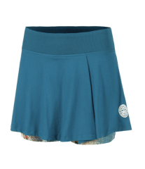 Falda Komodo Printed Wavy Skirt - Petrol