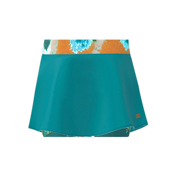 Falda Melbourne 2025 Printed Wavy - Petrol, Orange2