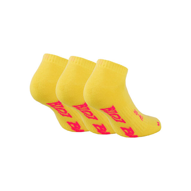 Medias Leana No Show Tech 3 Pack - Neon Yellow3