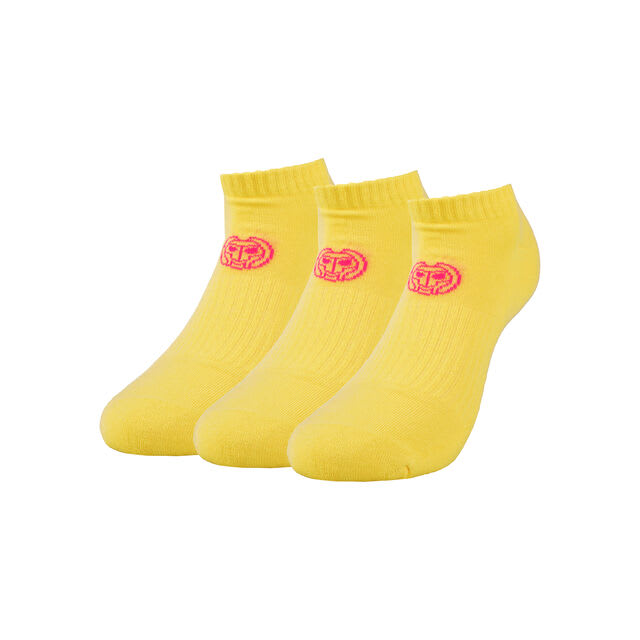 Medias Leana No Show Tech 3 Pack - Neon Yellow2