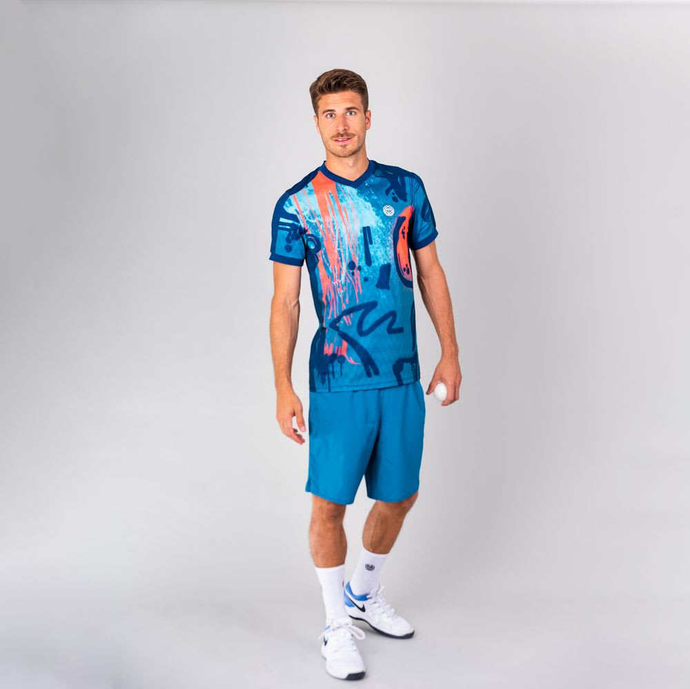 Polo Bijan Tech Tee- petrol, dark blue3