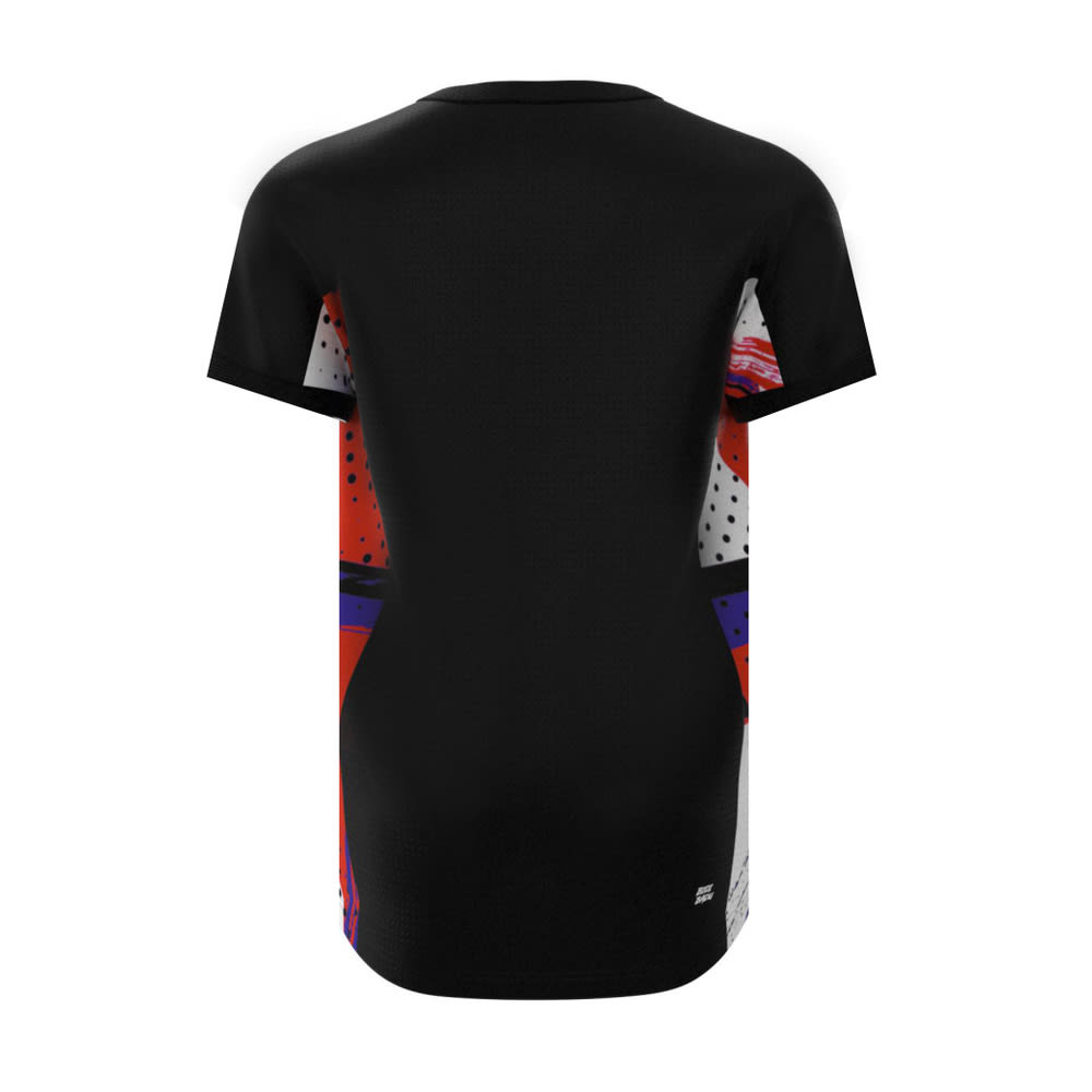 Polo Good Vibes V-Neck Tee - Black/Red/White2