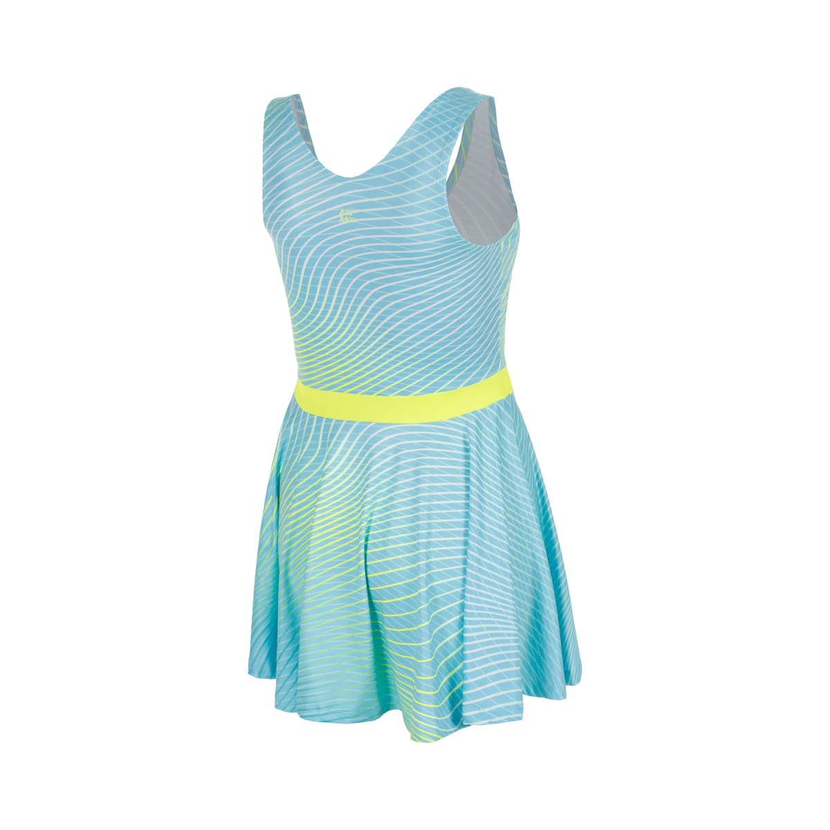 Vestido Out of Control - Blue, Neon Yellow2