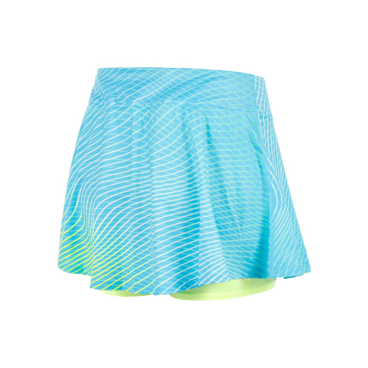 Falda Out of Control Wavy - Light Blue, Neon Yellow2