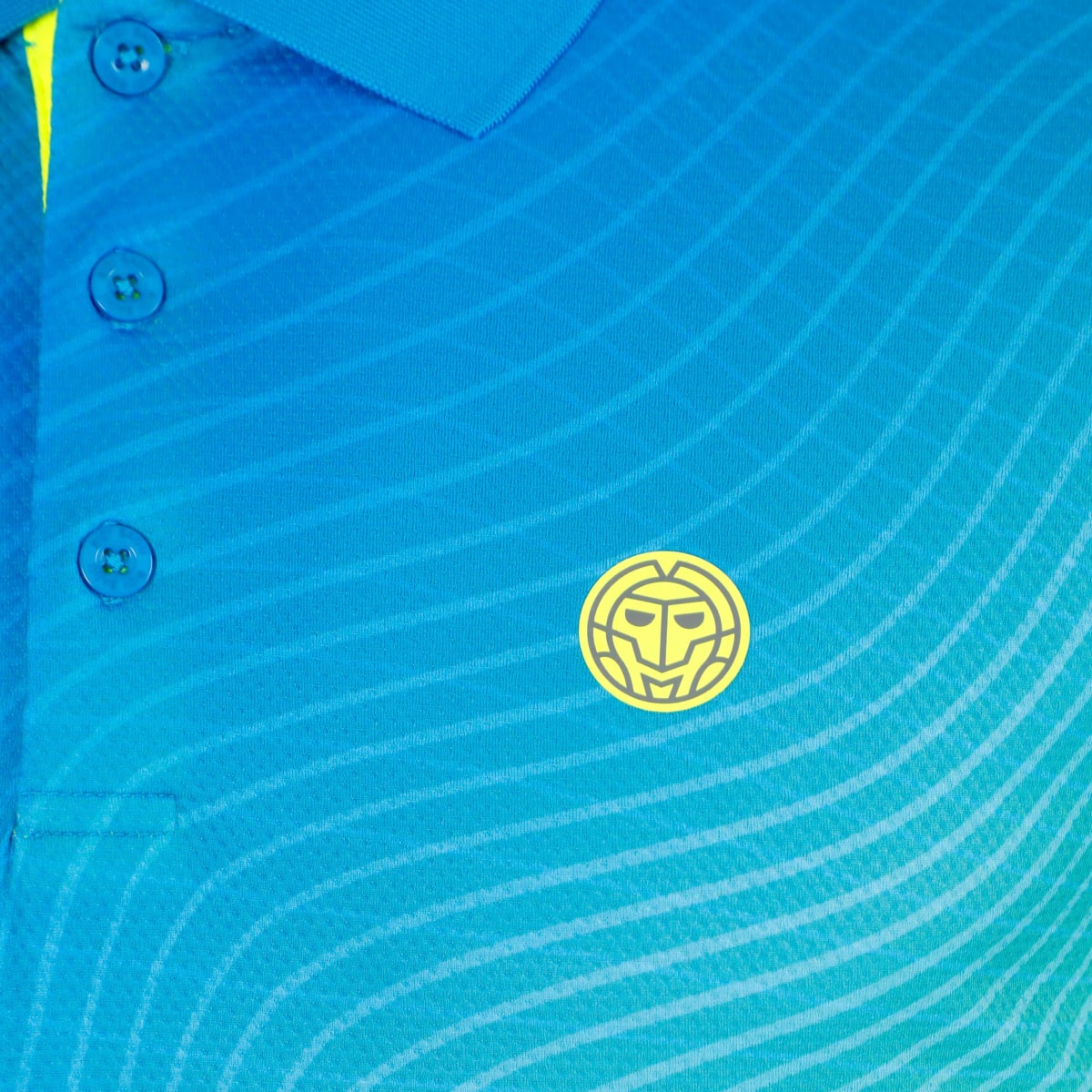 Polo Out of Control - Blue, Neon Yellow3