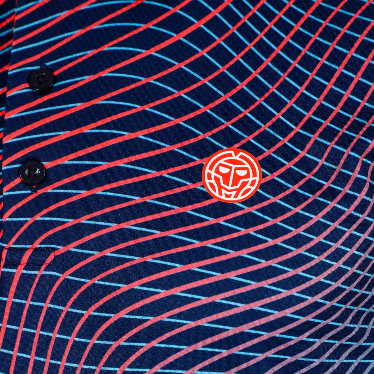 Polo Out of Control - Dark Blue, Coral4