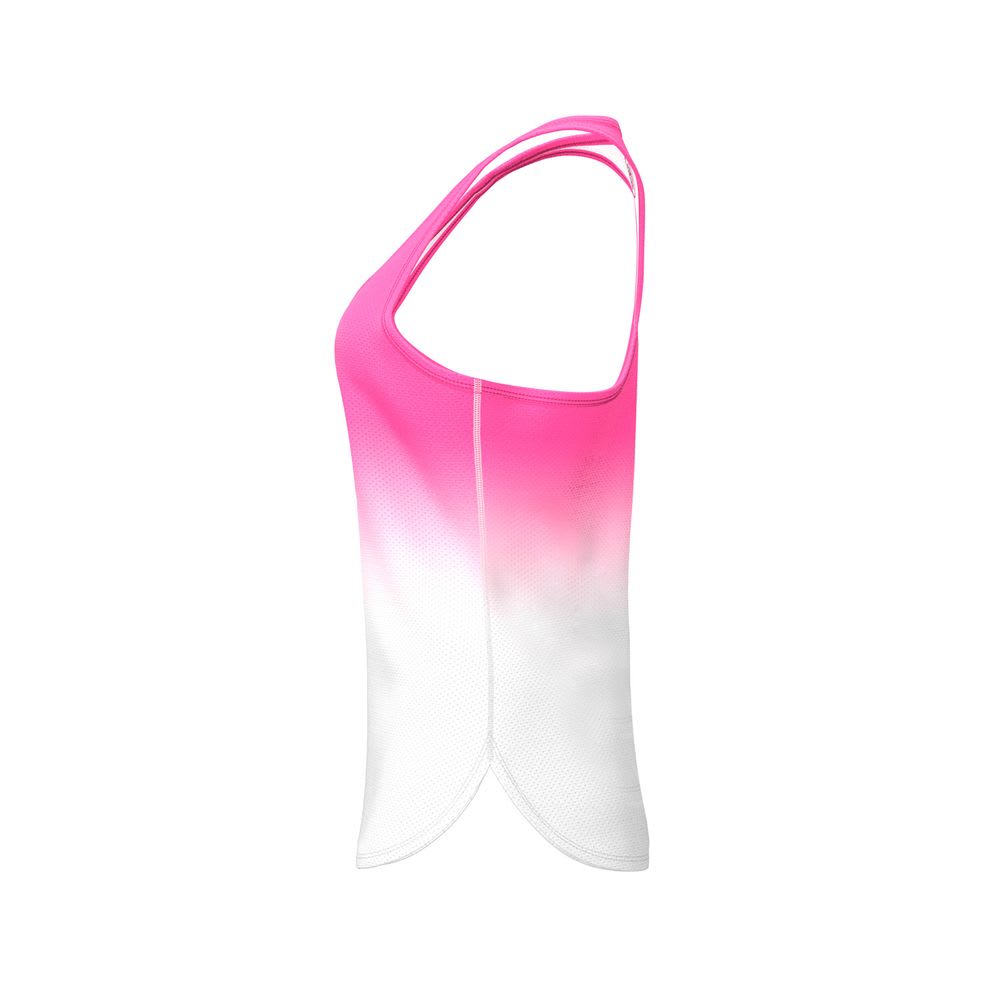 Polera Crew Gradiant Junior Tank - pink, white3