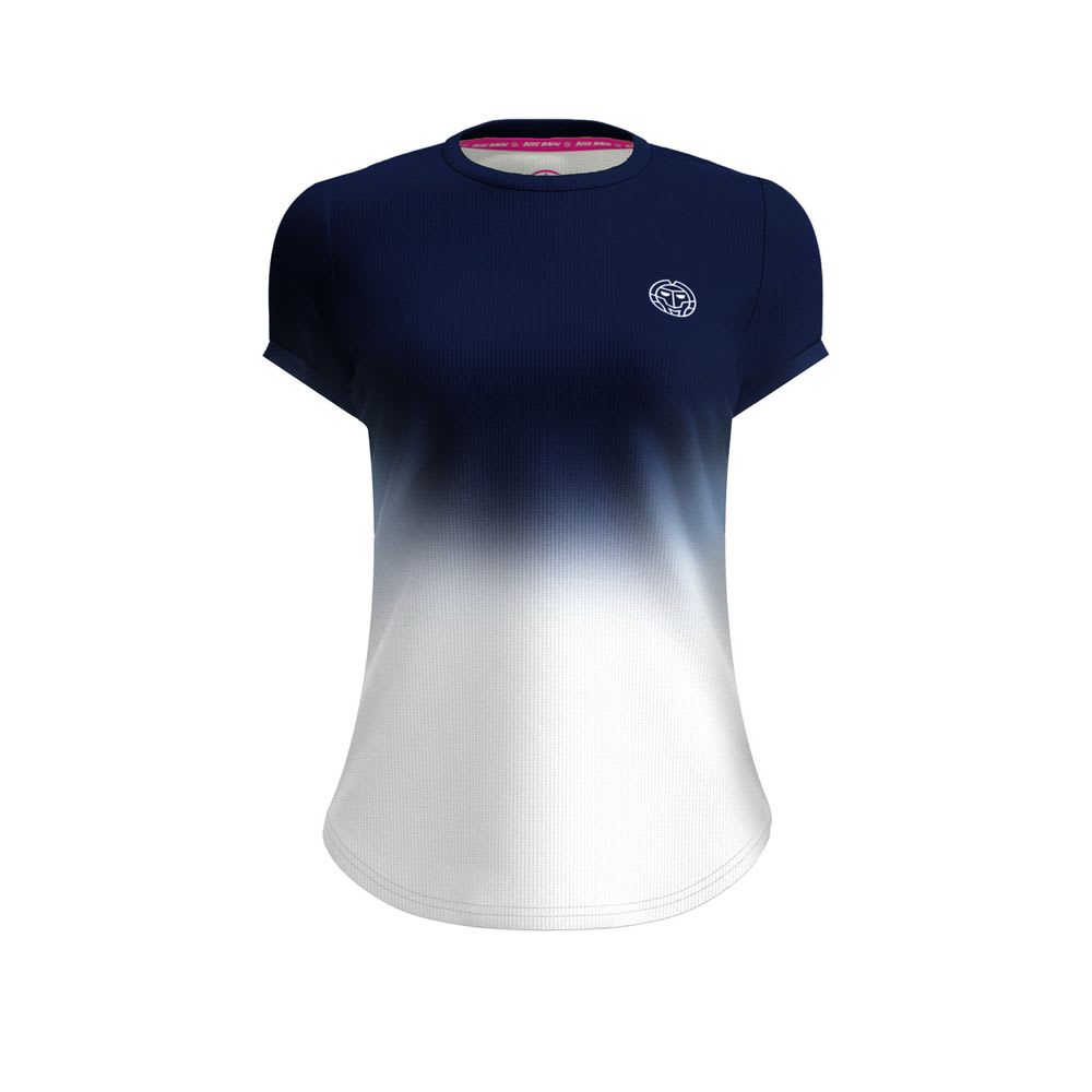 Polera Crew Gradiant T - dark blue, white 0