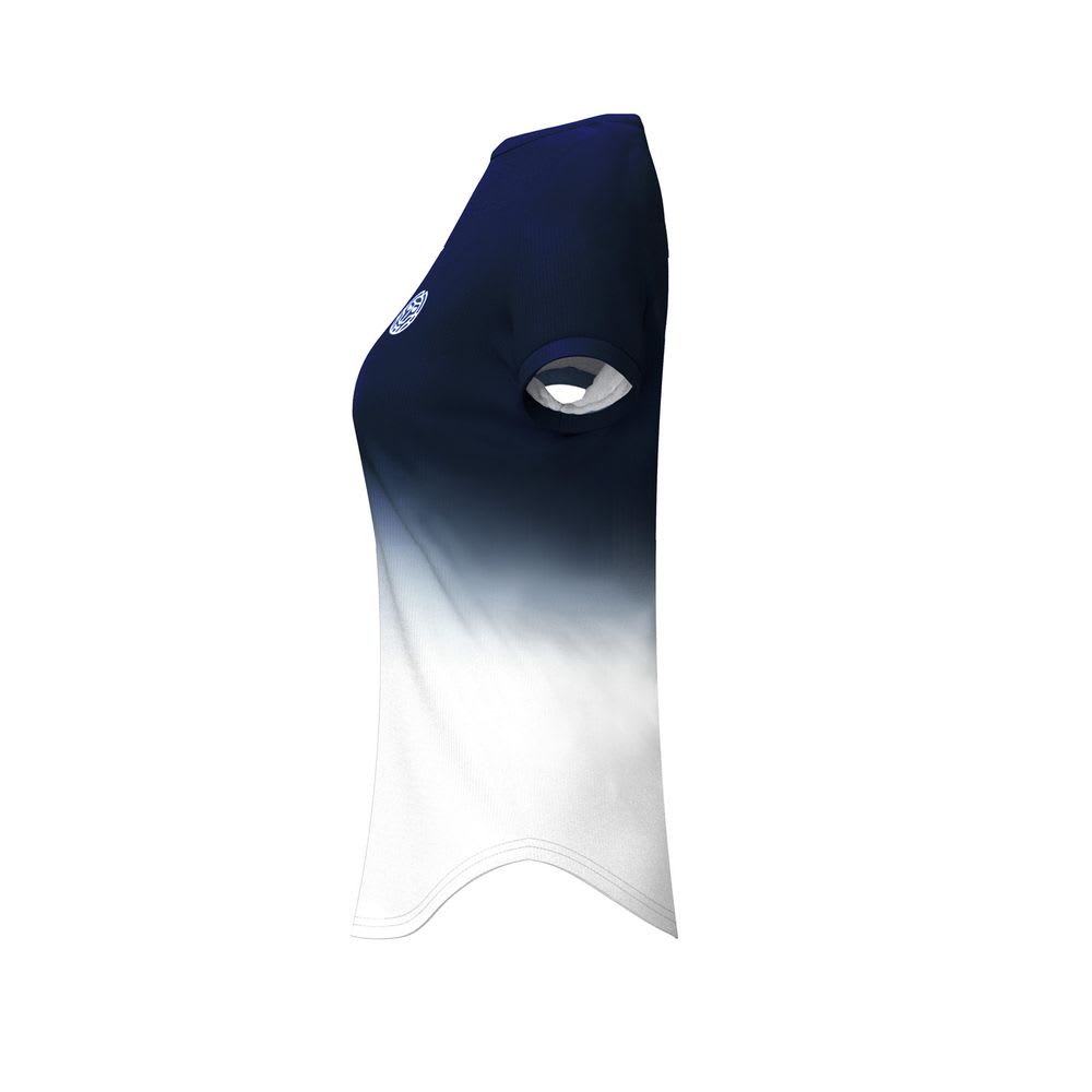 Polera Crew Gradiant T - dark blue, white3