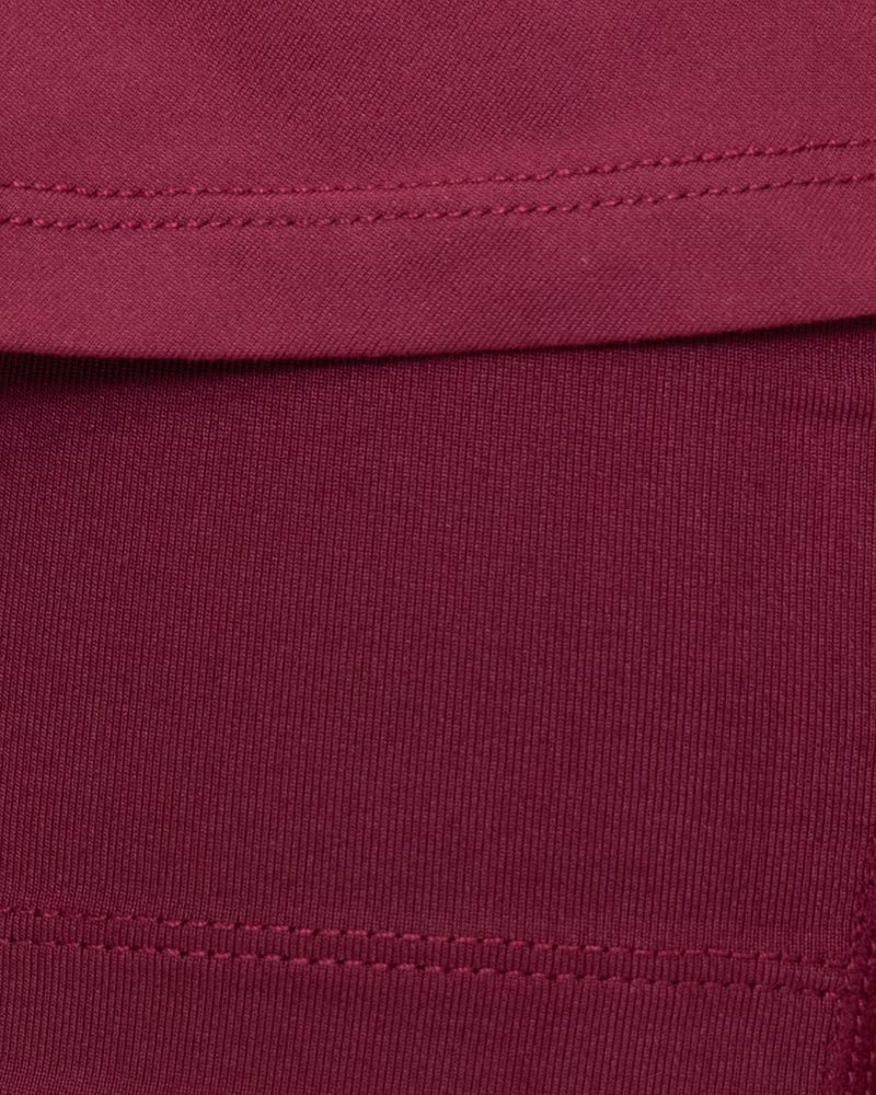 Falda Protected Leafs Wavy - bordeaux6