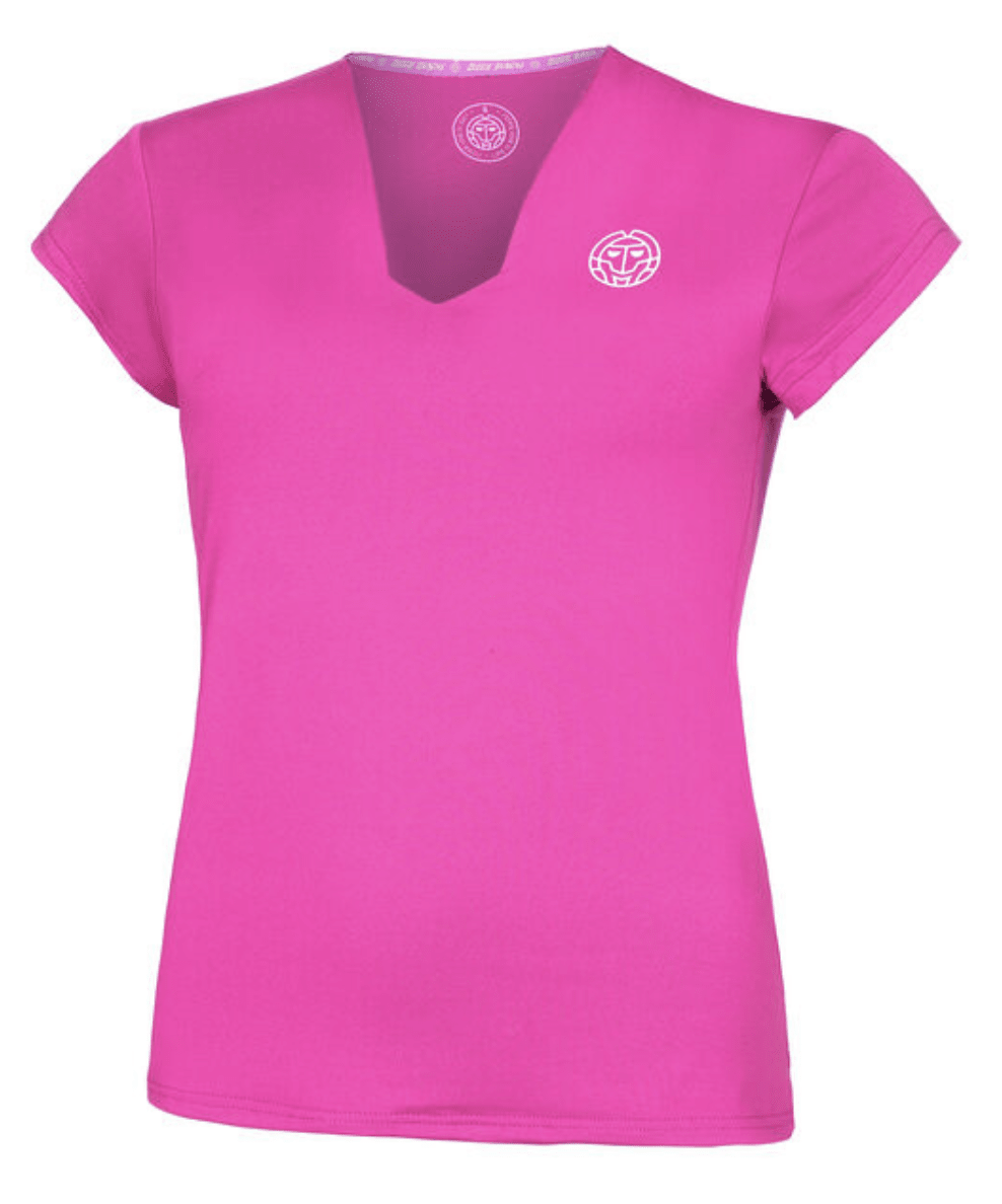 Polo Crew V-Neck Tee - Pink 0