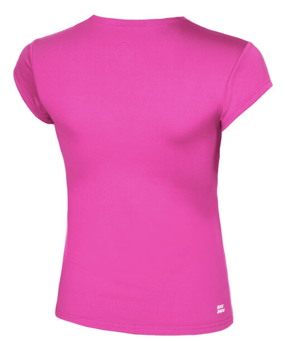 Polo Crew V-Neck Tee - Pink2