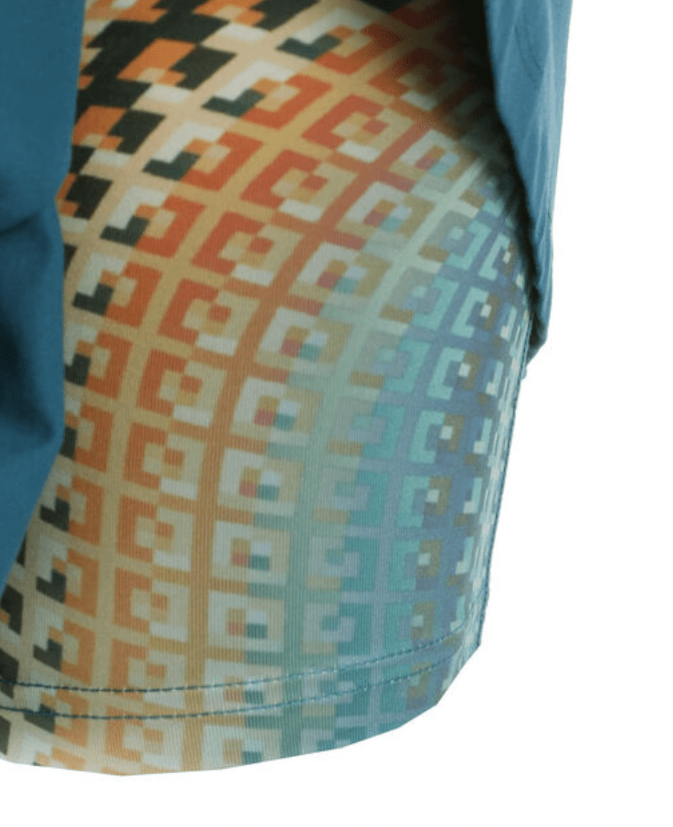 Falda Komodo Printed Wavy Skirt - Petrol4