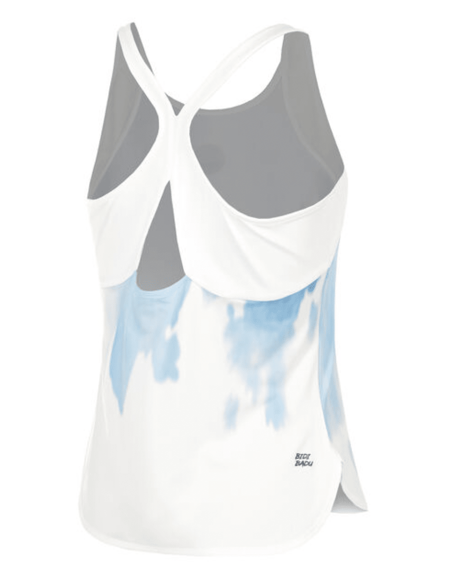 Bividi Watercolour Tank - White, Blue2