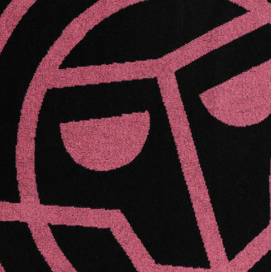 Toalla Badehandtuch 50x100cm - Black, Pink3