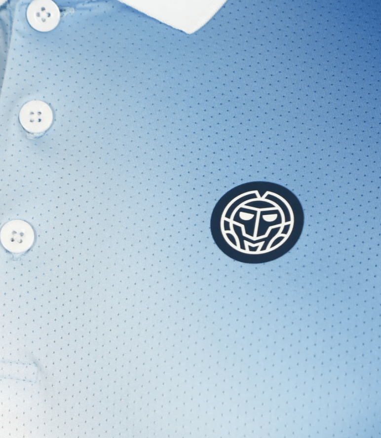 Polo Watercolour - White, Blue3