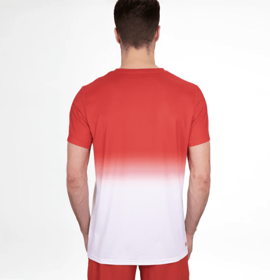 Polo Crew Gradiant Tee - Red, White5