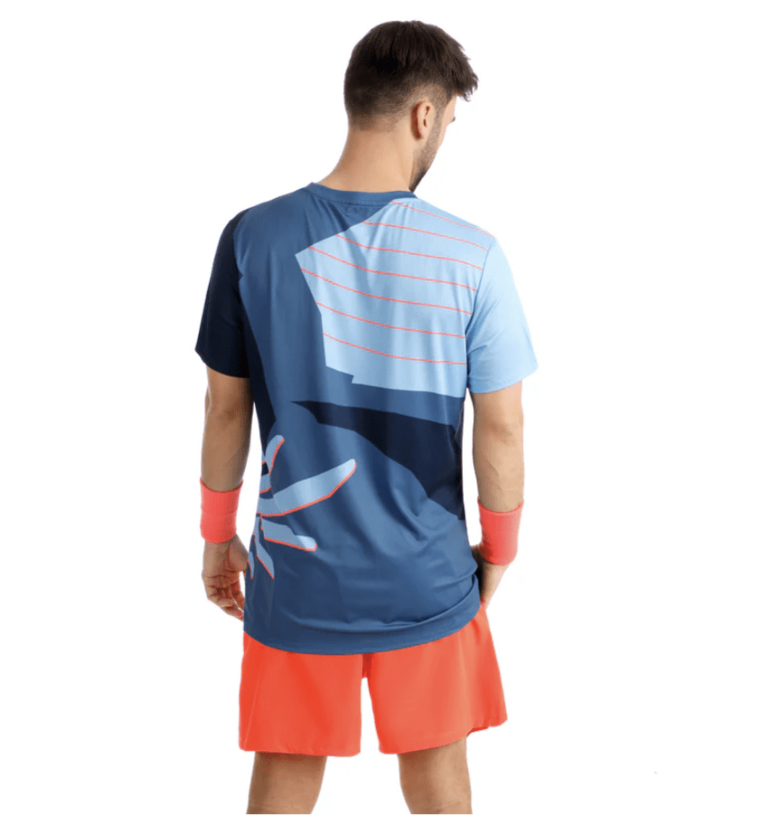 Polo Hey Laguna Tee - Blue, Coral3