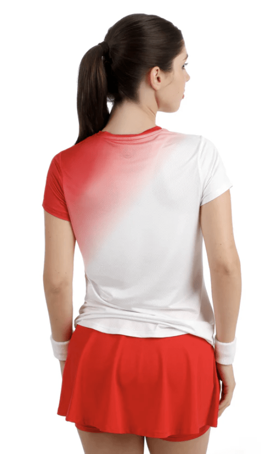 Polo Crew Fade 2.0 T-Shirt - Red, White2