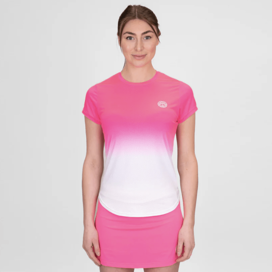 Polo Crew Gradiant Tee - Pink, White3