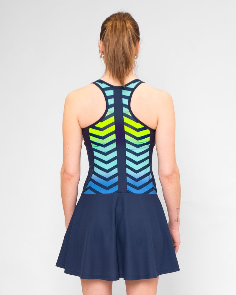 Vestido Grafic Illumination - dark blue, mixed2