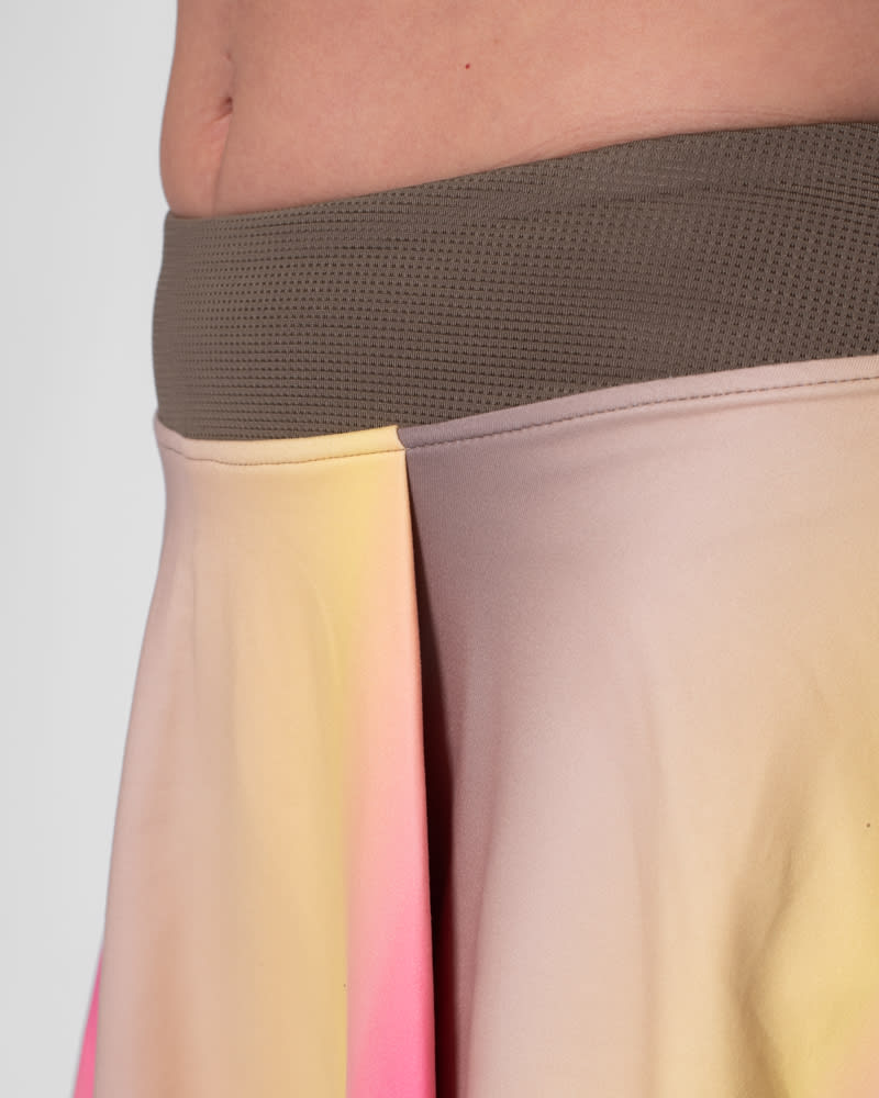 Falda Spectrum Printed Wavy - Light Brown6