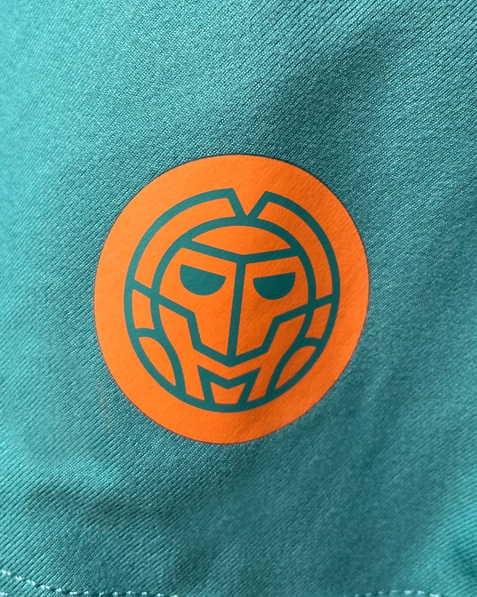 Falda Melbourne 2025 Printed Wavy - Petrol, Orange7