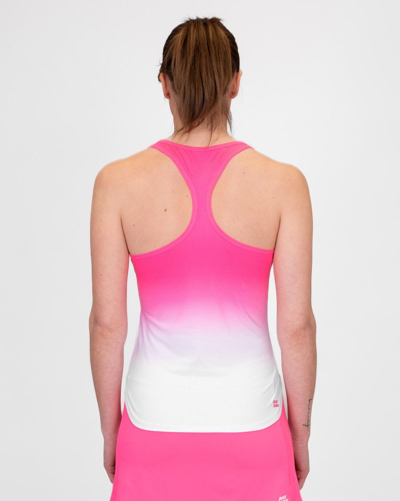 Polera Crew Gradiant- pink, white5