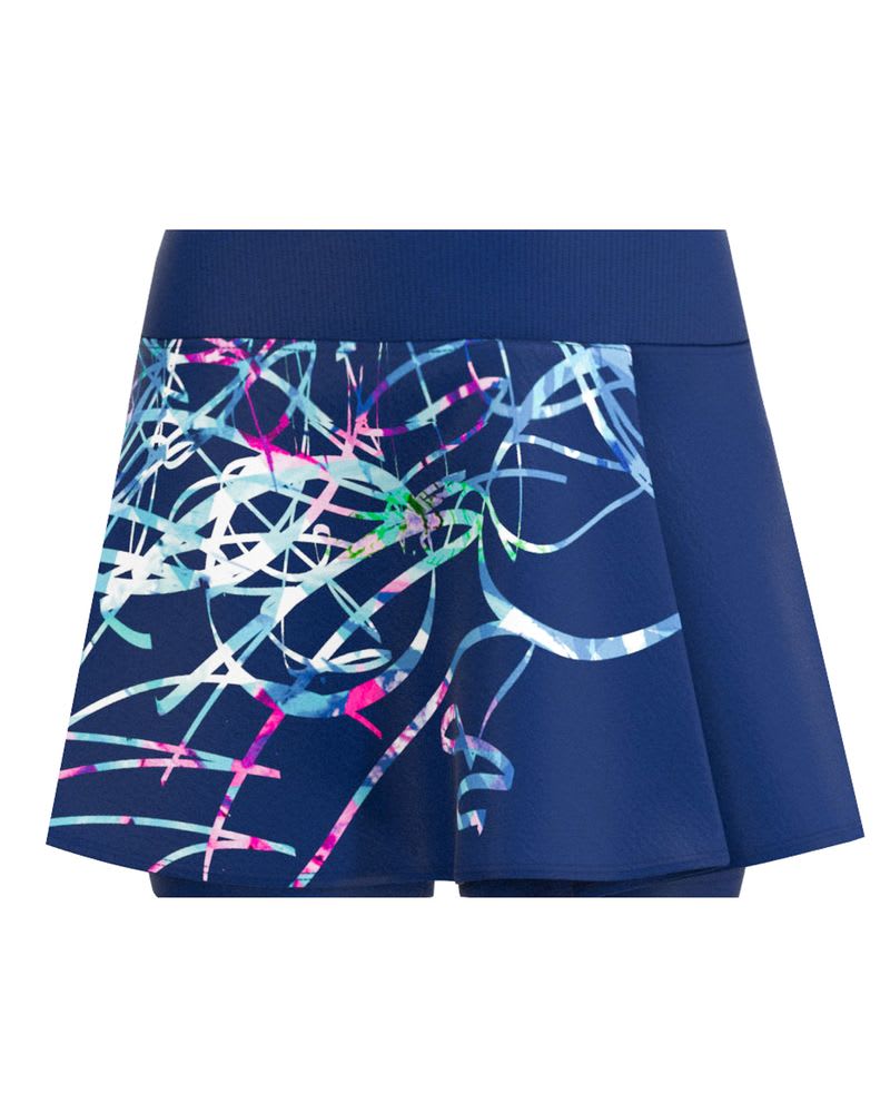 Falda Decoration Printed Wavy - dark blue 0