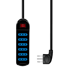 ALARGADOR 3 MTS PHILCO 6 HEMBRAS C/N SWITCH negro1