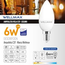 AMPOLLETA VELA E14 LED 6W LUZ CALIDA1
