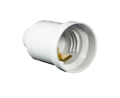 PORTA LAMPARA PLASTICO BLANCO MEC2