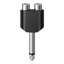 ADAPTADOR PLUG 6,3 M-2 JACK RCA1