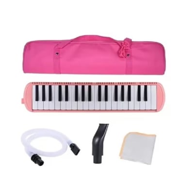 MELODICA 32 NOTAS CON FUNDA ROSADO1