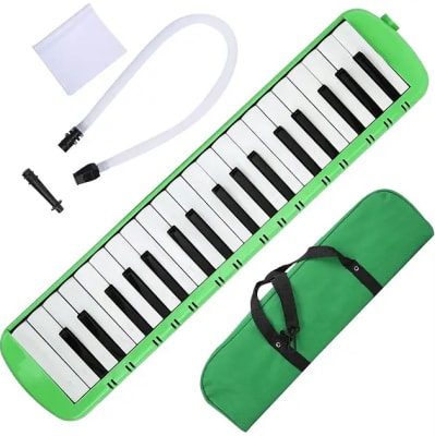 MELODICA 37 NOTAS C/FUNDA Verde1