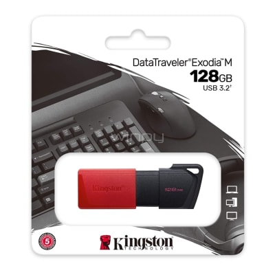 PENDRIVE 128GB 3.2 KINGSTON EXODIA M1