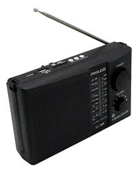 RADIO PHILCO  RECARGABLE 220V AM-FM(IC-18R) Negro1