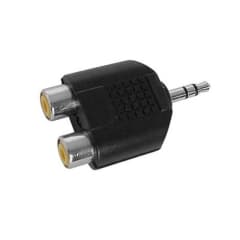 ADAPTADOR PLUG 3,5 ST - 2 JACK RCA