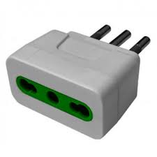ADAPTADOR 10/16AMP C/T MEC Blanco