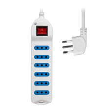 ALARGADOR 3 MTS PHILCO 6 HEMBRAS C/N SWITCH Blanco
