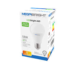 AMPOLLETA LED 13W (110W) MEGABRIGHT (LUZ  CALIDA)