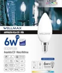 AMPOLLETA VELA E14 LED 6W LUZ FRIA