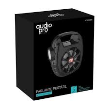 PARLANTE AUDIO PRO BT SOLAR LINTERNA NEGRO