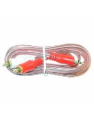 CABLE 2 PLUG RCA X 1 PLUG 3,5ST 1.8MTS. TRANSP.(CBC)