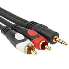 CABLE 2 RCA - 1 PLUG 3,5ST   3 - 3,6 MTS